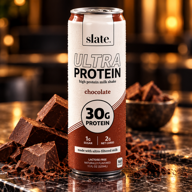 Slate Chocolate Protein Shake.